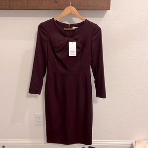 The Fold Waverley dress NWT Uk 8 (as reference, I am US size 4-6). Wine color